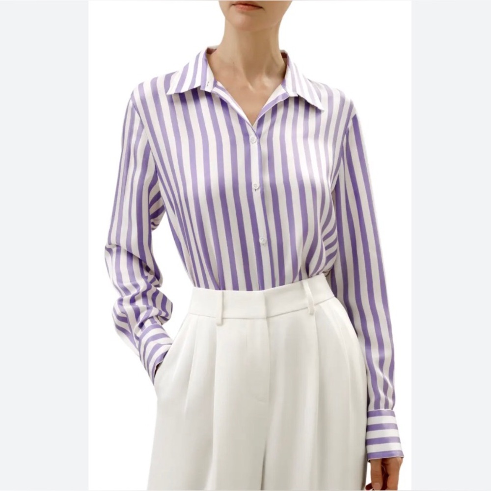 Lilysilk Classic Stripped Silk Shirt